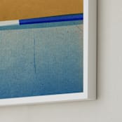 "Horizons II" - Art Print in Marigold by Sumak Studio - Frame Close-up