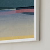 "Horizons III" - Art Print in Lagoon by Sumak Studio - Frame Close-up