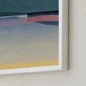 "Horizons III" - Art Print in Lagoon by Sumak Studio - Frame Close-up