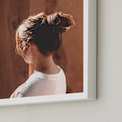 "upsweep" - Art Print in Wood by Alicia Abla - Frame Close-up