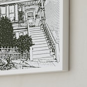 "House: Portrait Orientation Custom Print" - Custom Print in Olive Shadow by Minted - Frame Close-up