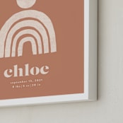 "Boho Geo Mobile" - Personalized Art Print in Toffee by Iveta Angelova - Frame Close-up