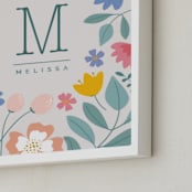 "Forest Flowers" - Personalized Art Print in Forest by Zani van Zyl - Frame Close-up