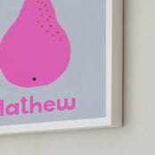 "My Fruity Family II" - Personalized Art Print in Candy by Marta Crea - Frame Close-up
