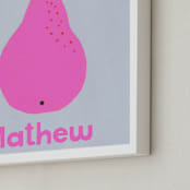 "My Fruity Family II" - Personalized Art Print in Candy by Marta Crea - Frame Close-up
