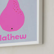 "My Fruity Family II" - Personalized Art Print in Candy by Marta Crea - Frame Close-up