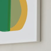 "spring green abstract" - Art Print in spring green by tina johnson - Frame Close-up