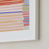 "Peach Party One" - Art Print in Poppy by Katie Craig - Frame Close-up