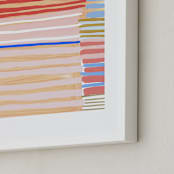 "Peach Party One" - Art Print in Poppy by Katie Craig - Frame Close-up