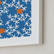 "Fun & Games III" - Art Print in Blue by Ampersand Design Studio - Frame Close-up