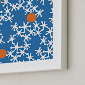 "Fun & Games III" - Art Print in Blue by Ampersand Design Studio - Frame Close-up