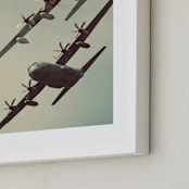 "Just the Two of Us" - Art Print in Green Grey by Tal Paz-Fridman - Frame Close-up