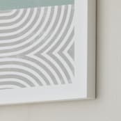 "Curve Appeal VI" - Art Print in Mint by Tanya Lee Design - Frame Close-up