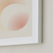 "Light of the Sun" - Art Print in Light Pink by Sarah Lund - Frame Close-up