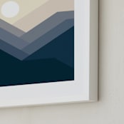 "After Storm" - Art Print in deep blue by Stop-mashina - Frame Close-up