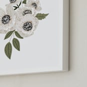 "Sincerity" - Art Print in Sage by Leah Bisch - Frame Close-up