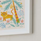 "Jungle" - Art Print in Melted milk by Igor - Frame Close-up