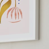"A Flower For You, A Flower For Me I" - Art Print in Peony by Kayla King - Frame Close-up