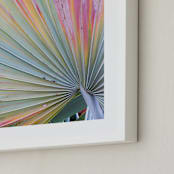 "Colorful fan 2" - Art Print in Sea Green by Eliane Lamb - Frame Close-up