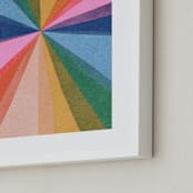"paper kaleidoscope" - Art Print in Skittles by Carrie Moradi - Frame Close-up