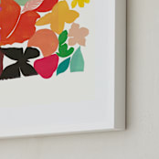 "Mariposa Jungle" - Art Print in Green Tea Ice Cream by Lise Gulassa - Frame Close-up