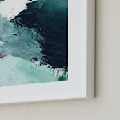 "Vivid Splash" - Art Print in Ocean by Melanie Severin - Frame Close-up