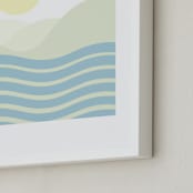 "We Keep It Rockin'" - Art Print in California Sunscape by Summer Strauch - Frame Close-up