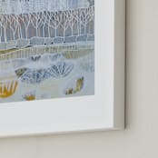 "White Woods" - Art Print in Winter White by Sarah Fitzgerald - Frame Close-up