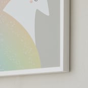 "Unicorn" - Art Print in Blush by Lori Wemple - Frame Close-up