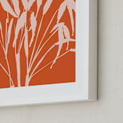 "Partial Sun" - Art Print in Persimmon by sue prue - Frame Close-up