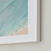 "Tiny Swimmers" - Art Print in Aqua Blue by Irene Suchocki - Frame Close-up
