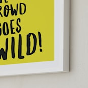 "Buzzer Beater" - Art Print in Lemon Lime by Keen Peachy - Frame Close-up
