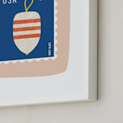 "Oh Buoy" - Art Print in Blush by Nadia Hassan - Frame Close-up