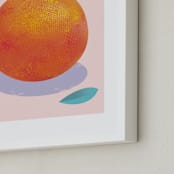 "Orange Freshness" - Art Print in Fresh orange by Stop-mashina - Frame Close-up