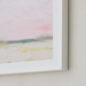 "Bubblegum Dreams 1" - Art Print in Bubblegum Pink by Amy Hall - Frame Close-up