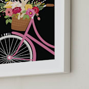 "This Is How I Roll." - Art Print in Bubble Gum by Susan Moyal - Frame Close-up