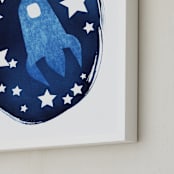 "To the stars and beyond" - Art Print in Prussian Blue by raven erebus - Frame Close-up