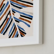 "Abstract Monstera Leaf" - Art Print in Cinnamon by Iveta Angelova - Frame Close-up