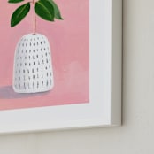 "Stem" - Art Print in Cotton Candy by sue prue - Frame Close-up