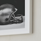 "armour" - Art Print in steel grey by Alicia Abla - Frame Close-up