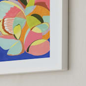 "Butterfly Dream" - Art Print in Cobalt Blue by Eunmee Studio - Frame Close-up
