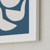 "Quack Stack" - Art Print in Lake by Betsy Siber - Frame Close-up