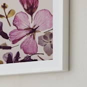 "Forever in Bloom" - Art Print in Pink by Karen Kardatzke - Frame Close-up