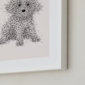 "Bingo" - Art Print in Latte by Dani Lugato - Frame Close-up