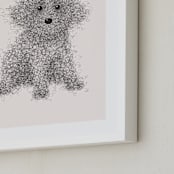 "Bingo" - Art Print in Latte by Dani Lugato - Frame Close-up