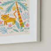 "Jungle" - Art Print in Melted milk by Igor - Frame Close-up