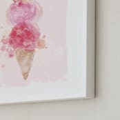 "mermaid scoops" - Art Print in berries by silverscreen studio - Frame Close-up
