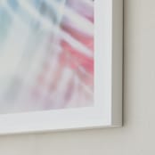 "abstract palms set I" - Art Print in berry by Kamala Nahas - Frame Close-up