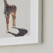 "Baby Giraffe" - Art Print in safari by Kamala Nahas - Frame Close-up