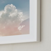 "Enchanted Cloud" - Art Print in Cotton Candy Mist by Melissa Agular - Frame Close-up